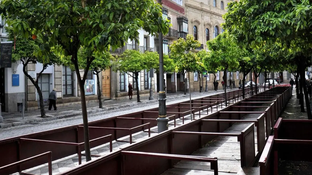 Palcos en la Semana Santa de Jerez