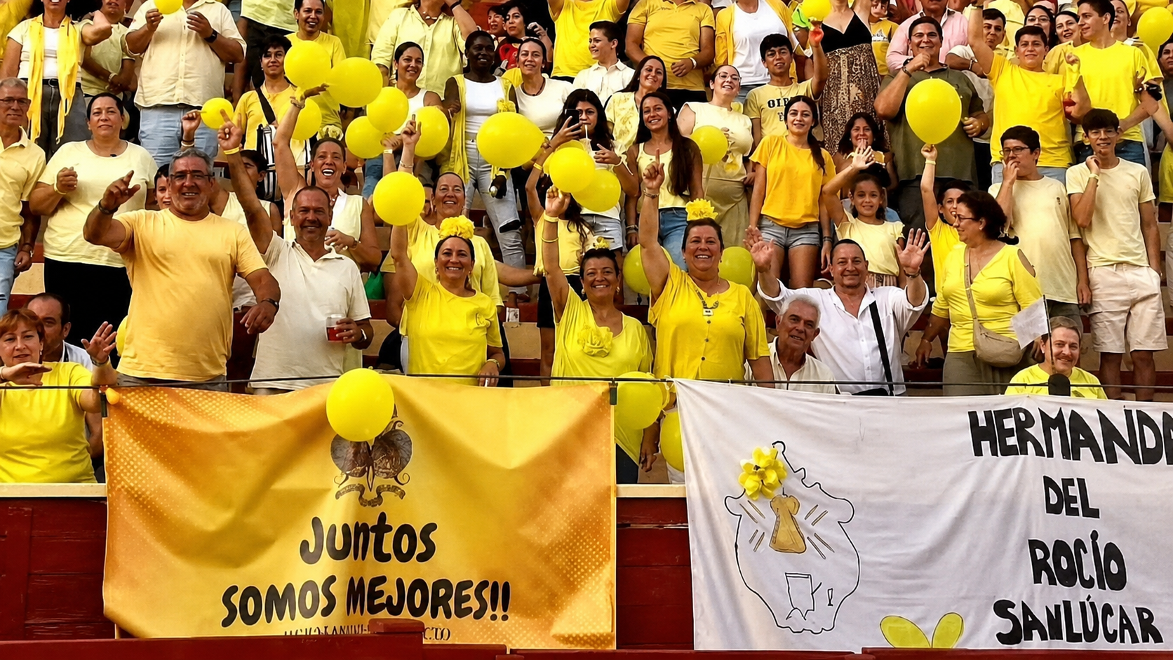 Los participantes de la Hermandad del Rocío el año pasado